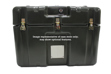 Image representative of single lid case style with optional features.