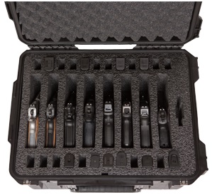 multi handgun cases with custom foam for pistols magazines and accessories