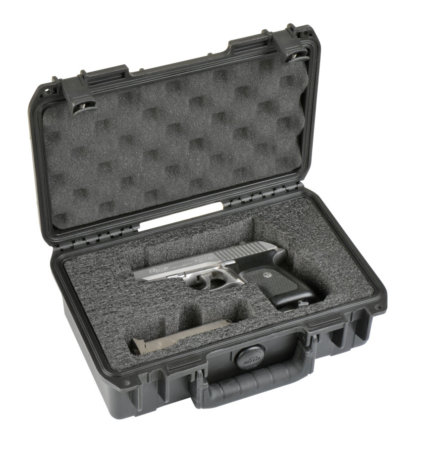 Pistol gun cases and handgun protective cases
