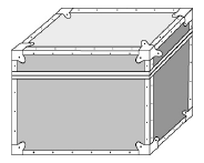 Hinged Lid Anvil Case - Transit Shipping Cases
