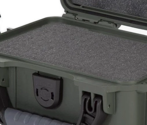 NANUK case with a cubed foam interior