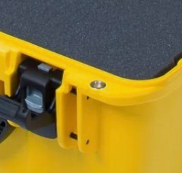 Padlock attachment point on a NANUK protective case