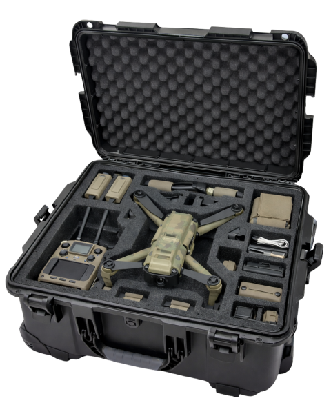 UAS UAV drone cases for transport of aircraft, controllers, batteries, and payloads