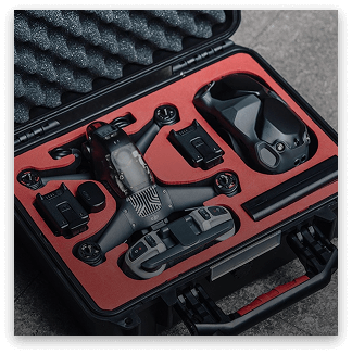 Custom engineered transit case with precision foam insert for Drone Systems
