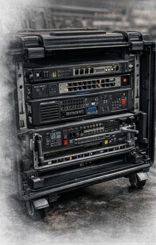 Rackmount case with engineered deployment solutions and custom integration of accessories