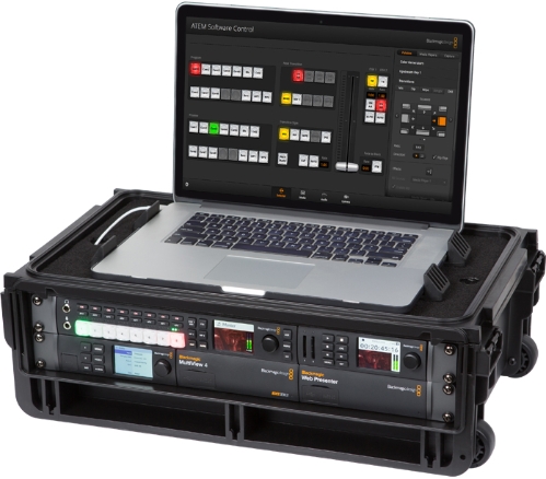 NSN 8115-01-708-4214 SKB 1SKB-iSF2U 2U Studio Flyer rackmount case with wheels