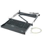 Middle Atlantic 1U (1 3/4") Rackmount Keyboard w/ Trackball from Cases2Go
