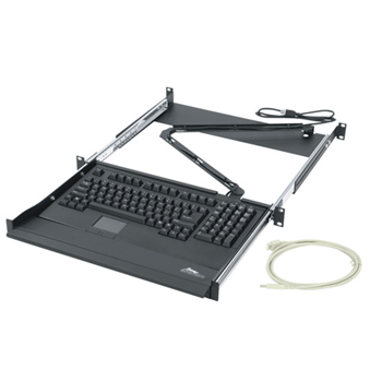 Middle Atlantic 1U (1 3/4") Rackmount Keyboard w/ Trackball from Cases2Go