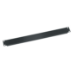 Middle Atlantic 1U Blank Panel - Black Brushed Anodized Isometric View from Cases2Go
