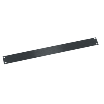 Middle Atlantic 1U Flat Blank Panel - Black Brushed Anodized from Cases2Go