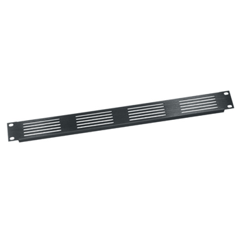 Middle Atlantic 1U Horizontal Vent Panel - Black Brushed Anodized from Cases2Go