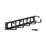 1U Tool-less 5X D-Ring Cable Manager server racks, server rack accessories, kendall howard, cord management kit, d-ring cable kit, cable management kit, 1U Tool-Less 5 D-Ring Cable Manager, 1903-3-100-01