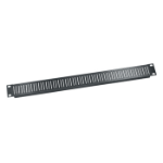 Middle Atlantic 1U Vertical Vent Panel - Black Brushed Anodized from Cases2Go