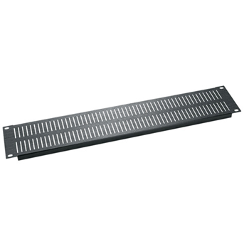 Middle Atlantic 2U Vertical Vent Panel - Black Brushed Anodized from Cases2Go