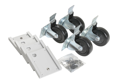 NSN 5340-01-658-0950 SKB 3SKB-CAST1 caster plate and wheel kit for larger SKB 3R Series cases