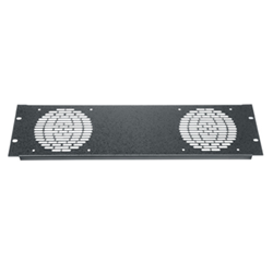 Middle Atlantic 3U Aluminum Fan Panel for (2) 4.5" Fans from Cases2Go