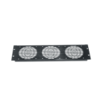 Middle Atlantic 3U Aluminum Fan Panel for (3) 4.5" Fans from Cases2Go