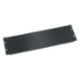 Middle Atlantic 3U Blank Panel - Black Brushed Anodized Isometric View from Cases2Go