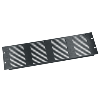 Middle Atlantic 3U Horizontal Vent Panel - Black Brushed Anodized from Cases2Go