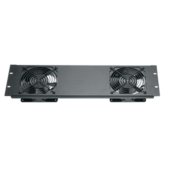 3U Quiet Fan Panel Assembly with 2 Fans