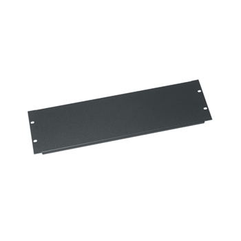 Middle Atlantic 3U Steel Flanged Panel - Black Powder Coat from Cases2Go