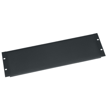 Middle Atlantic 3U Vent Panel Tight Perforated - Black Powder Coat from Cases2Go
