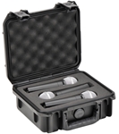3i-0907-MC3 iSeries Waterproof Three Mic Case from Cases2Go - Open Right