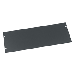 4U Flat Aluminum Panel - Black Powder Coat 