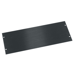 Middle Atlantic 4U Flat Blank Panel - Black Brushed Anodized from Cases2Go