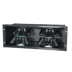 Middle Atlantic 4U Portable Media Player Shelf - Black Brushed from Cases2Go
