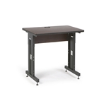 36" W x 24" D Training Table - African Mahogany 