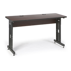 60" W x 24" D Training Table - African Mahogany 