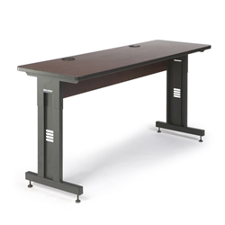 72" W x 24" D Training Table - African Mahogany 