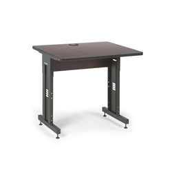 36" W x 30" D Training Table - African Mahogany 