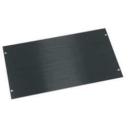 Middle Atlantic 6U Flat Blank Panel - Black Brushed Anodized from Cases2Go