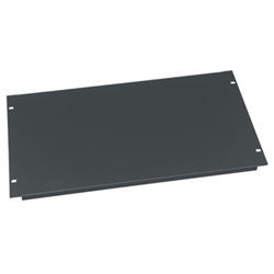 Middle Atlantic 6U Steel Flanged Blank Panel - Black Powder Coat from Cases2Go