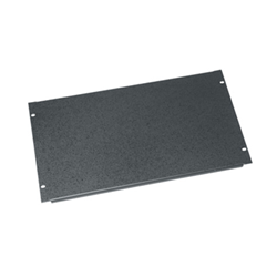 Middle Atlantic 6U Steel Flanged Panel - Black Powder Coat from Cases2Go