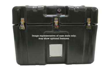 Image representative of single lid case style with optional features.