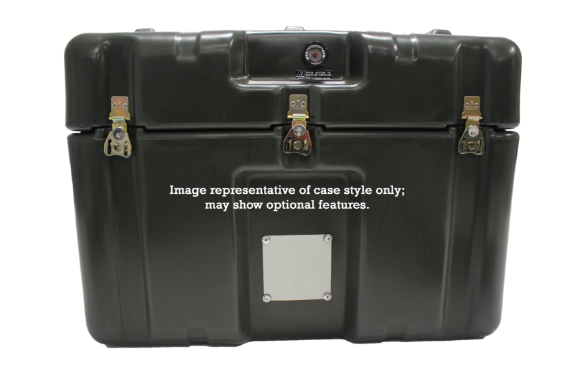 Image representative of single lid case style with optional features.