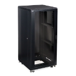 27U LINIER® Server Cabinet - Glass/Glass Doors - 24" Depth server racks, server rack accessories, kendall howard, server rack cabinet, server enclosure, server cabinet, Cabinet w/ (2) Glass Doors - 27U (24" Depth) , 3103-3-024-26