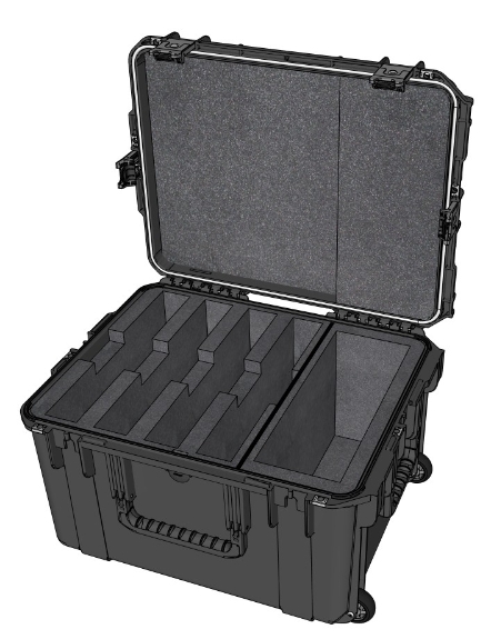 Cases2Go Shipping Case for (4) GETAC X600 Server Laptops