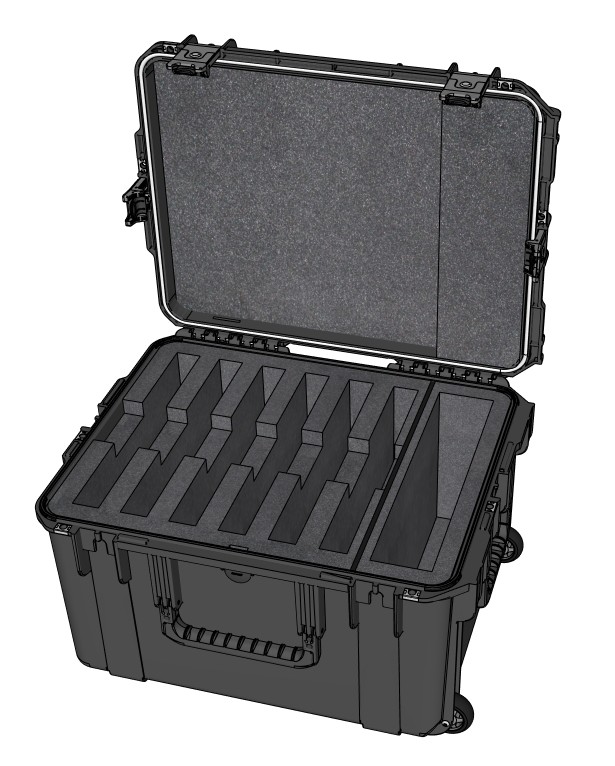 Cases2Go Shipping Case for (6) GETAC S410 Laptops