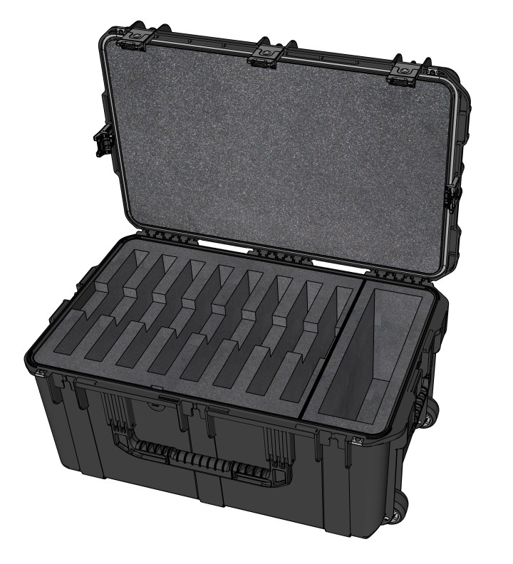 Cases2Go Shipping Case for (8) GETAC B360 Laptops