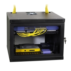 8U Security Wall Mount Cabinet server racks, server rack accessories, kendall howard, server wall cabinet, secure wall rack, secure server cabinet, 8U Security Wall Rack Enclosure, 1915-3-100-08