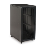 27U LINIER® Server Cabinet - Glass/Vented Doors - 36" Depth server racks, server rack accessories, kendall howard, server rack cabinet, vented server cabinet, server cabinet, Cabinet w/ Vented Rear Door + Glass Front Door - 27U (36" Depth), 3100-3-001-27
