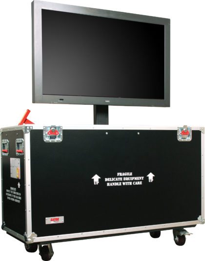 42" Plasma LED LCD TV 'ECONOMY SLIM' Road Case w/Telescoping Lid LIGHT DUTY! 
