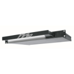 Middle Atlantic Rackmount LED Light - Black Powder Coat Open ISO View from Cases2Go