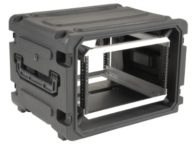 NSN 4935-01-652-4379 SKB 3SKB-R06U20W 6U rolling shock rackmount case