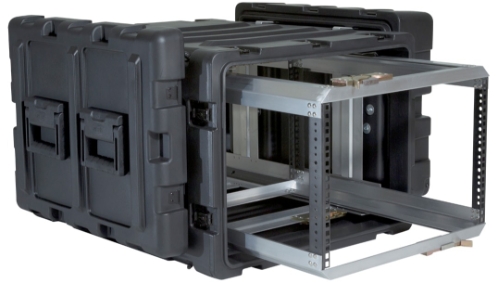 NSN 8145-01-615-8257 SKB 3RR-7U24-25B 7U removable shock rackmount case