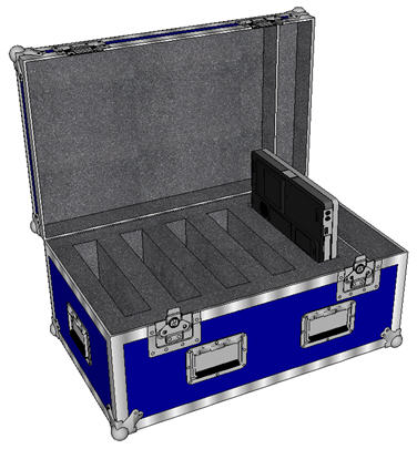 ANVIL 1/4" ATA Case for 5 Laptops + Accy (Lightweight Construction)